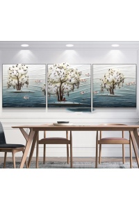Tranh treo tường cây tài lộc 3D 