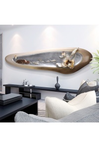 Tranh treo tường 3d cành đỗ quyên hồ sen
