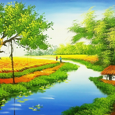 Tranh gạch đồng quê 41