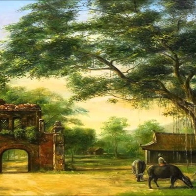 Tranh gạch đồng quê 42