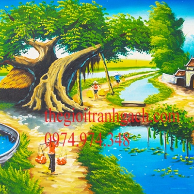 Tranh gạch đồng quê 19