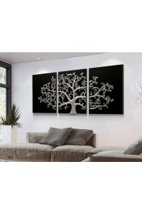 Tranh treo tường phù điêu cây trừu tượng 3D