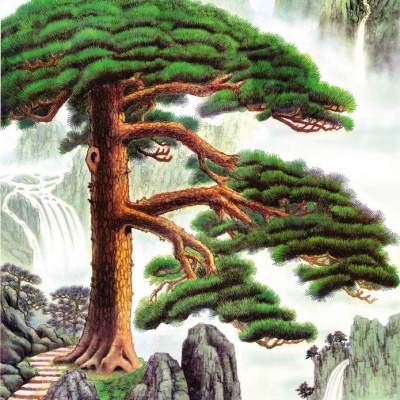 Tranh gạch 3D phong thủy  đứng 48