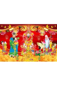 tranh gạch 3d phúc lộc thọ 03