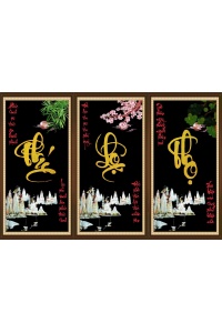 Tranh gạch 3d phúc lộc thọ 09