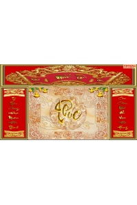 Tranh phòng thờ kính nhớ tổ tiên TPT054