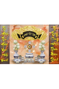 Tranh gạch phòng thờ 5d phúc lộc thọ VN1271