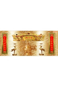 Tranh gạch phòng thờ phúc lộc thọ VN7195